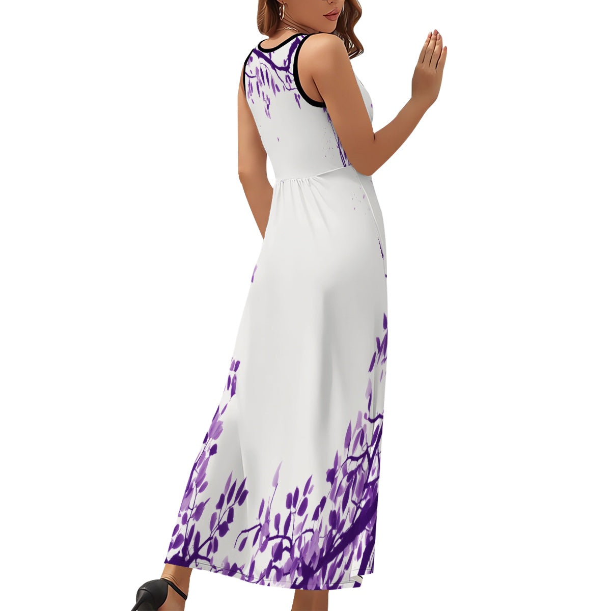 Robe longue sans manches
