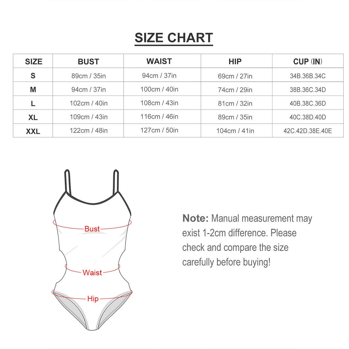Maillot de bain une pièce découpé pour femmes