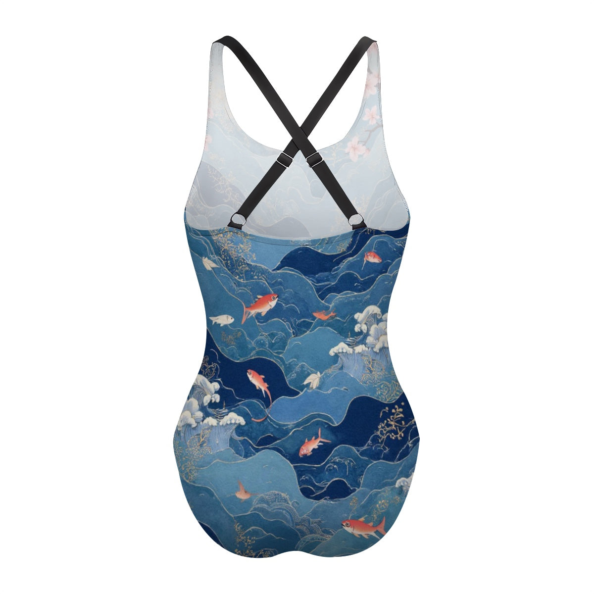Maillot de bain une pièce à dos croisé pour femmes
