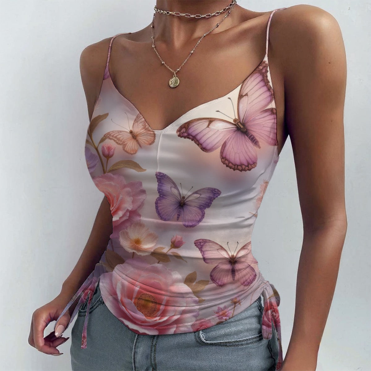 Débardeur Camisole à cordon de serrage