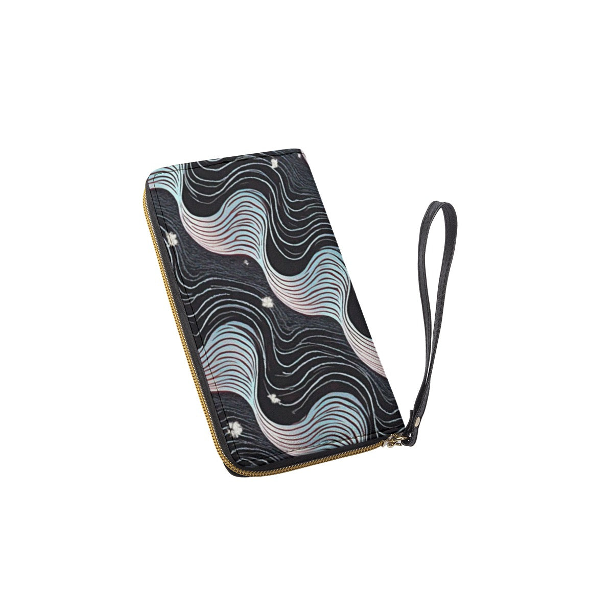 Long Wallet With Black Hand Strap