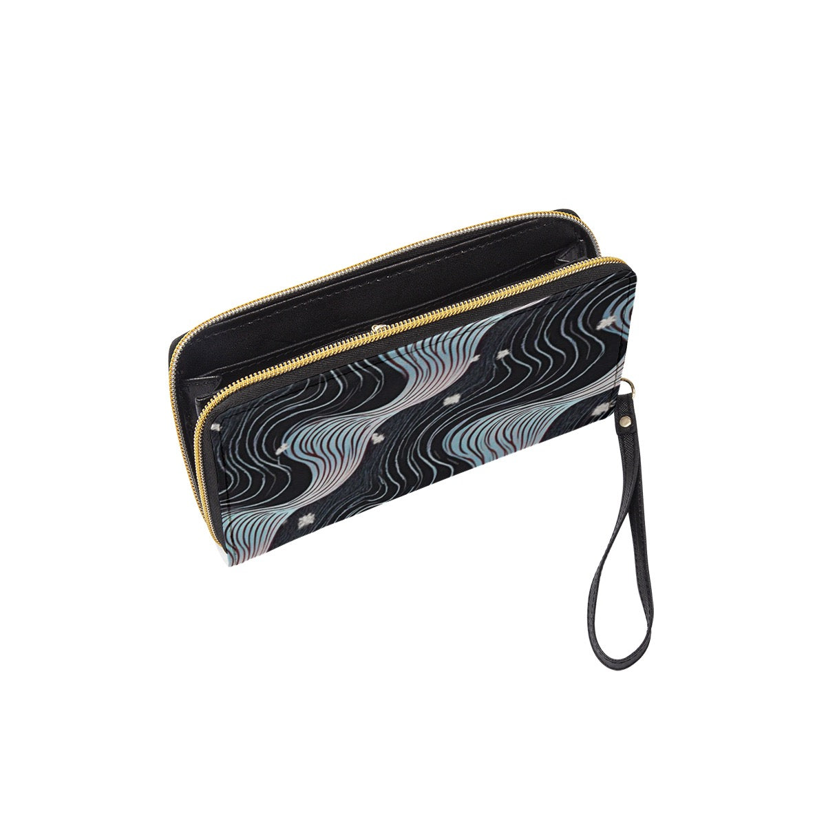Long Wallet With Black Hand Strap