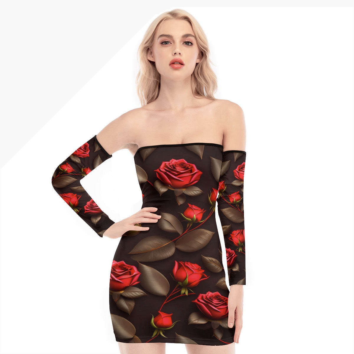 Robe Mini à épaules dénudées et lacets