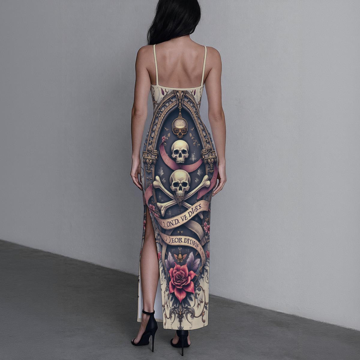 Robe longue à fente
