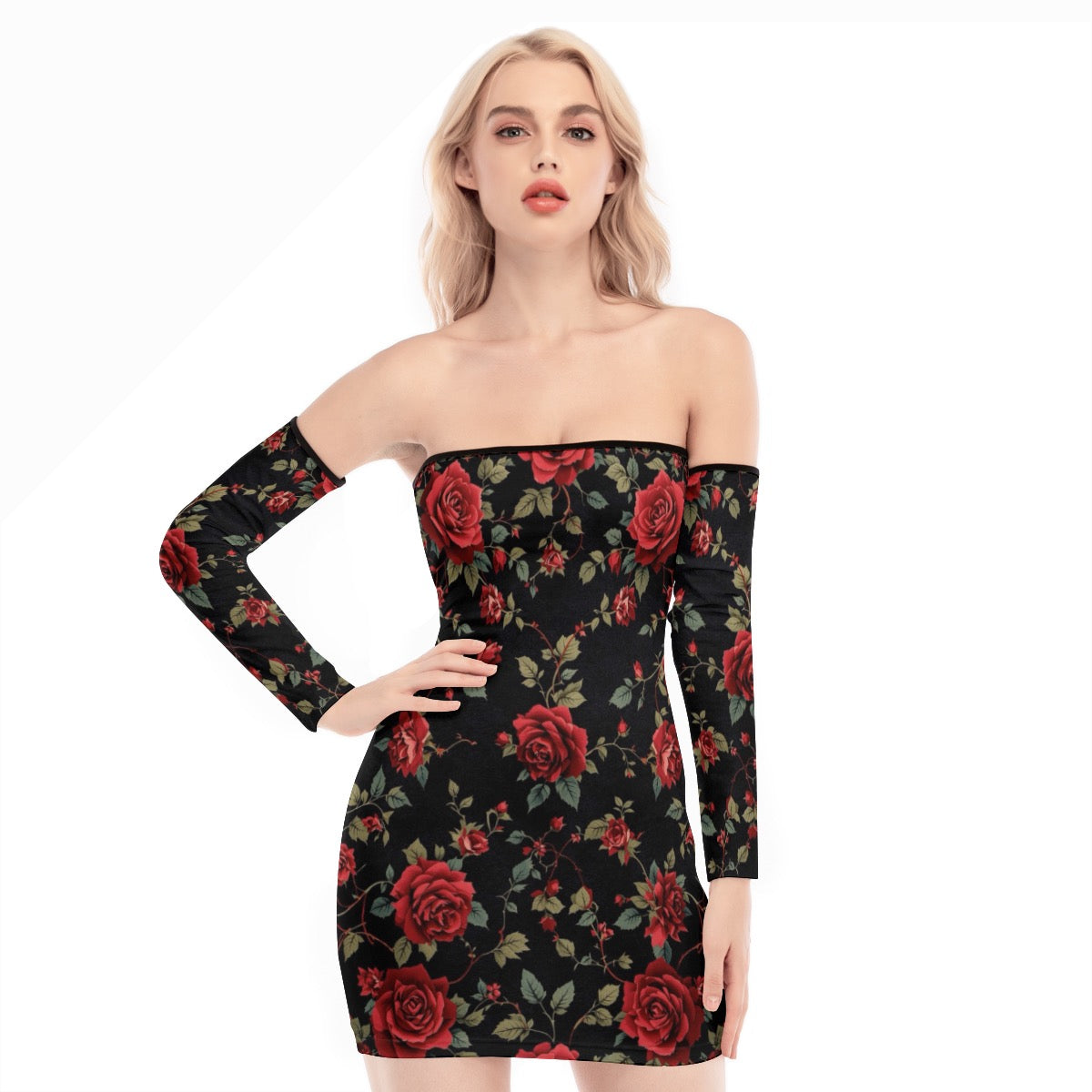 Robe Mini à épaules dénudées et lacets