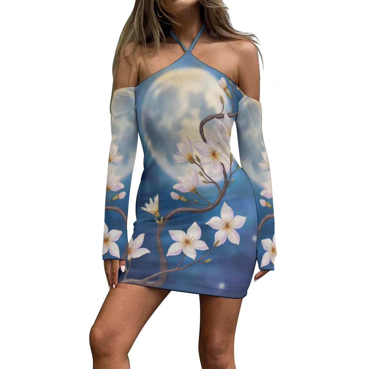 Robe manches longue à lacets
