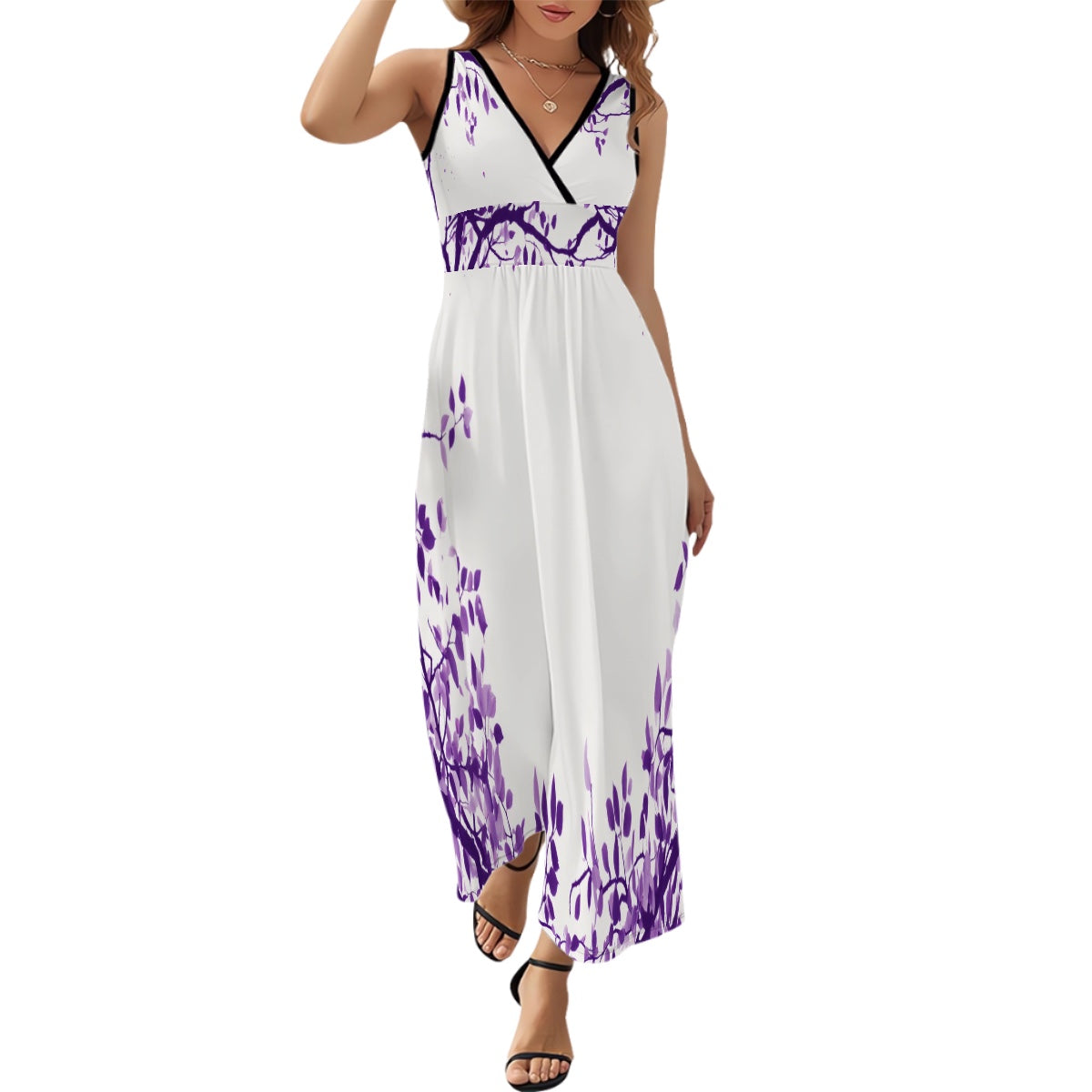 Robe longue sans manches