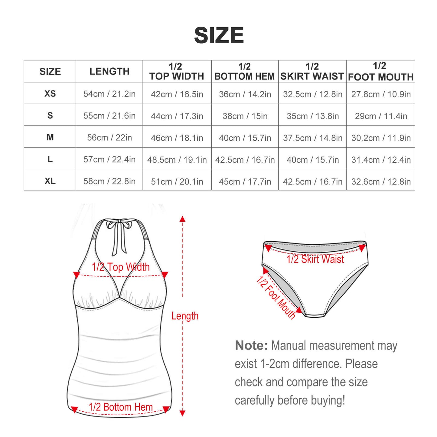 Maillot de Bain 2 pièces Tankini Licou