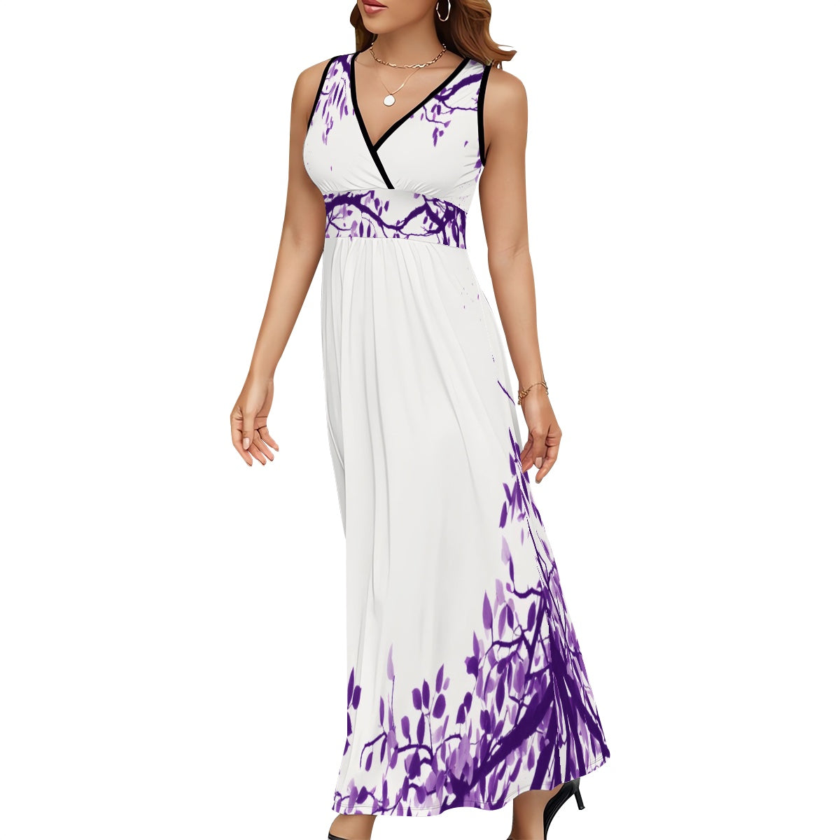 Robe longue sans manches