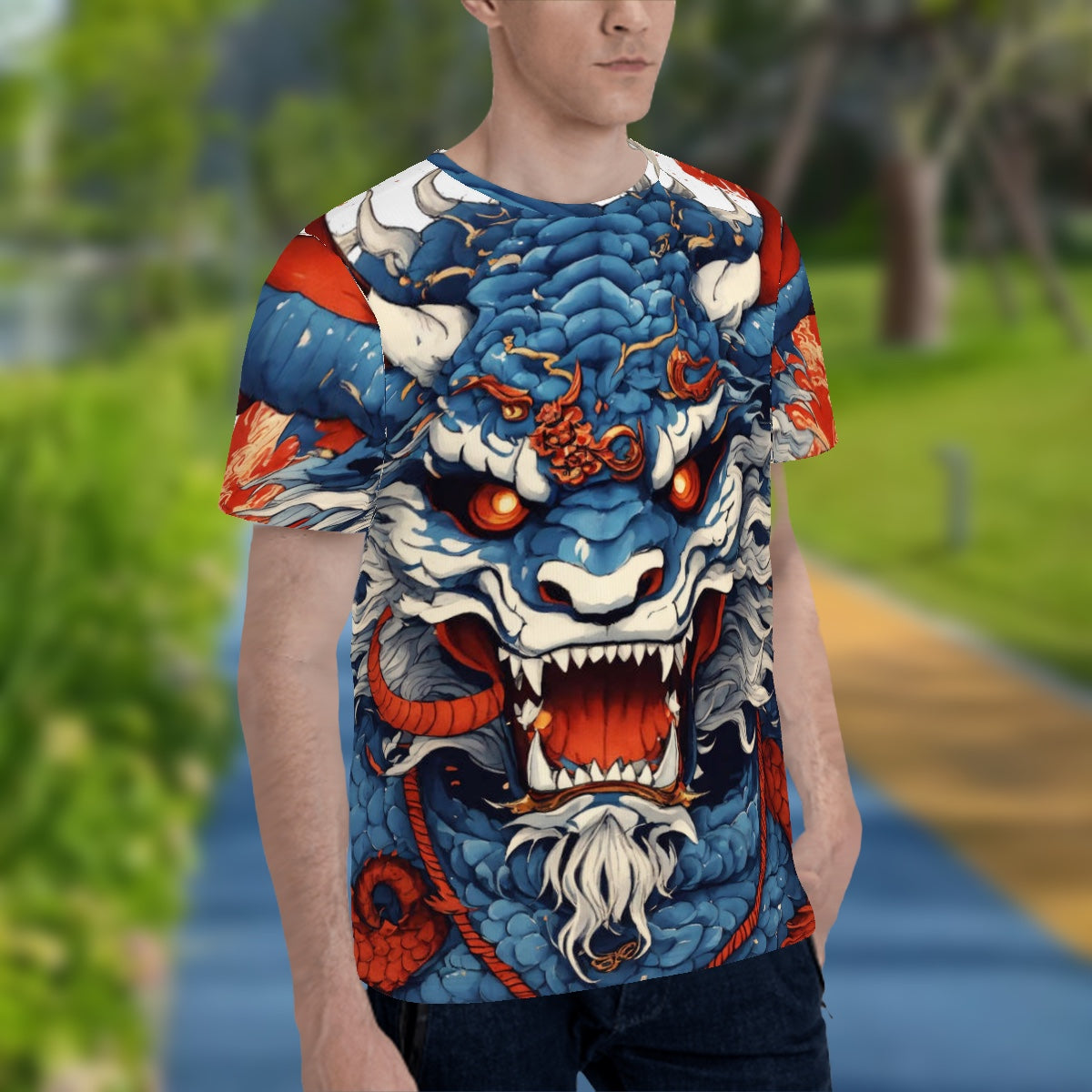 T-shirt à col ras du cou pour homme
