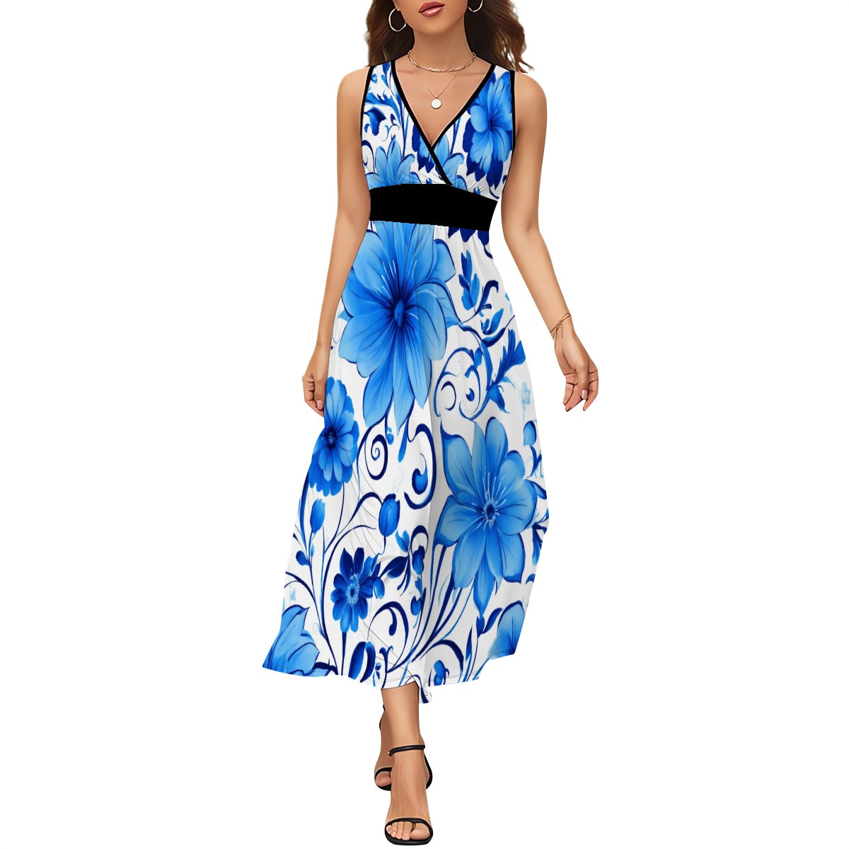 Robe longue sans manches