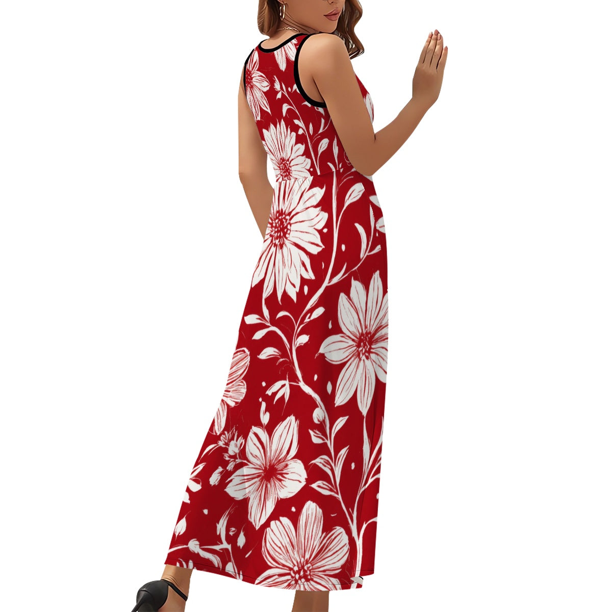 Robe longue sans manches