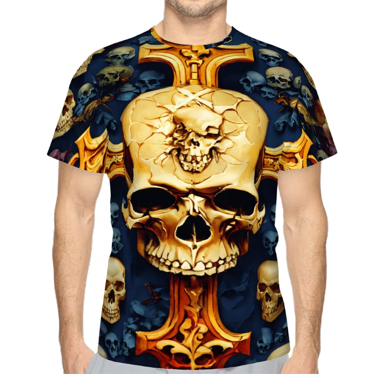 T-shirt à col ras du cou pour homme