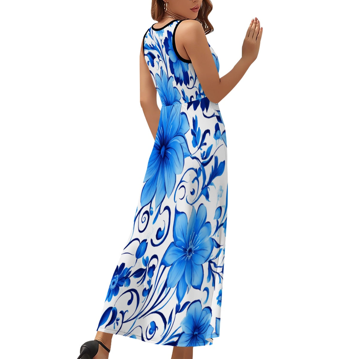 Robe longue sans manches