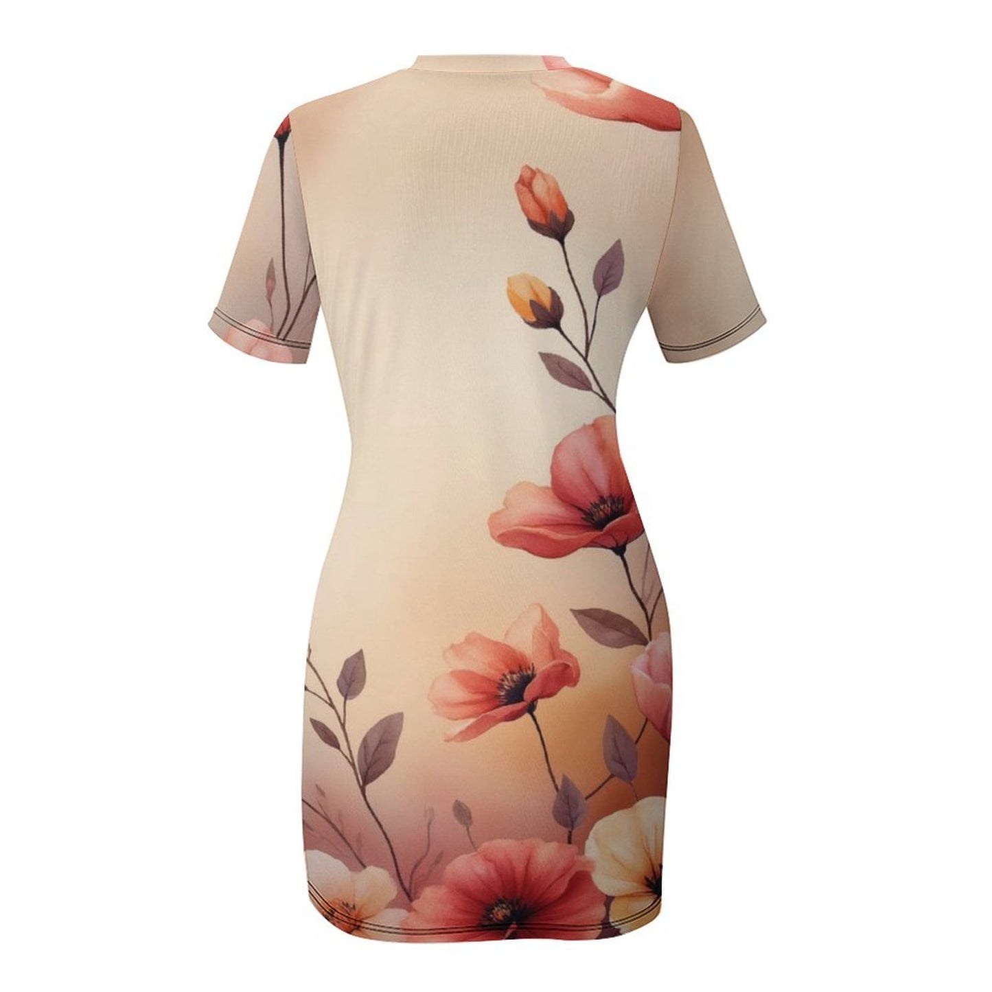 Robe Mini Moulante à manches courte
