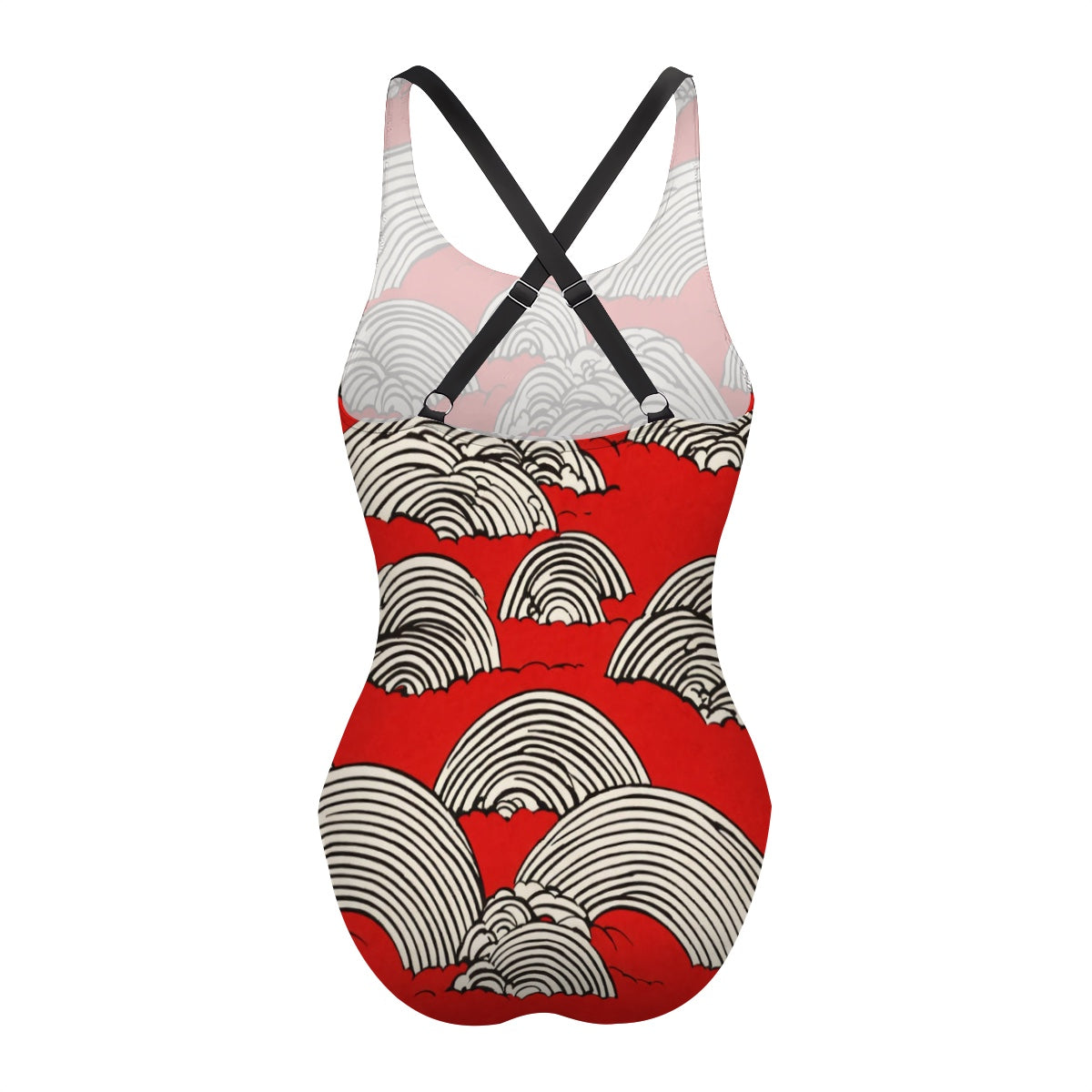 Maillot de bain une pièce à dos croisé pour femmes