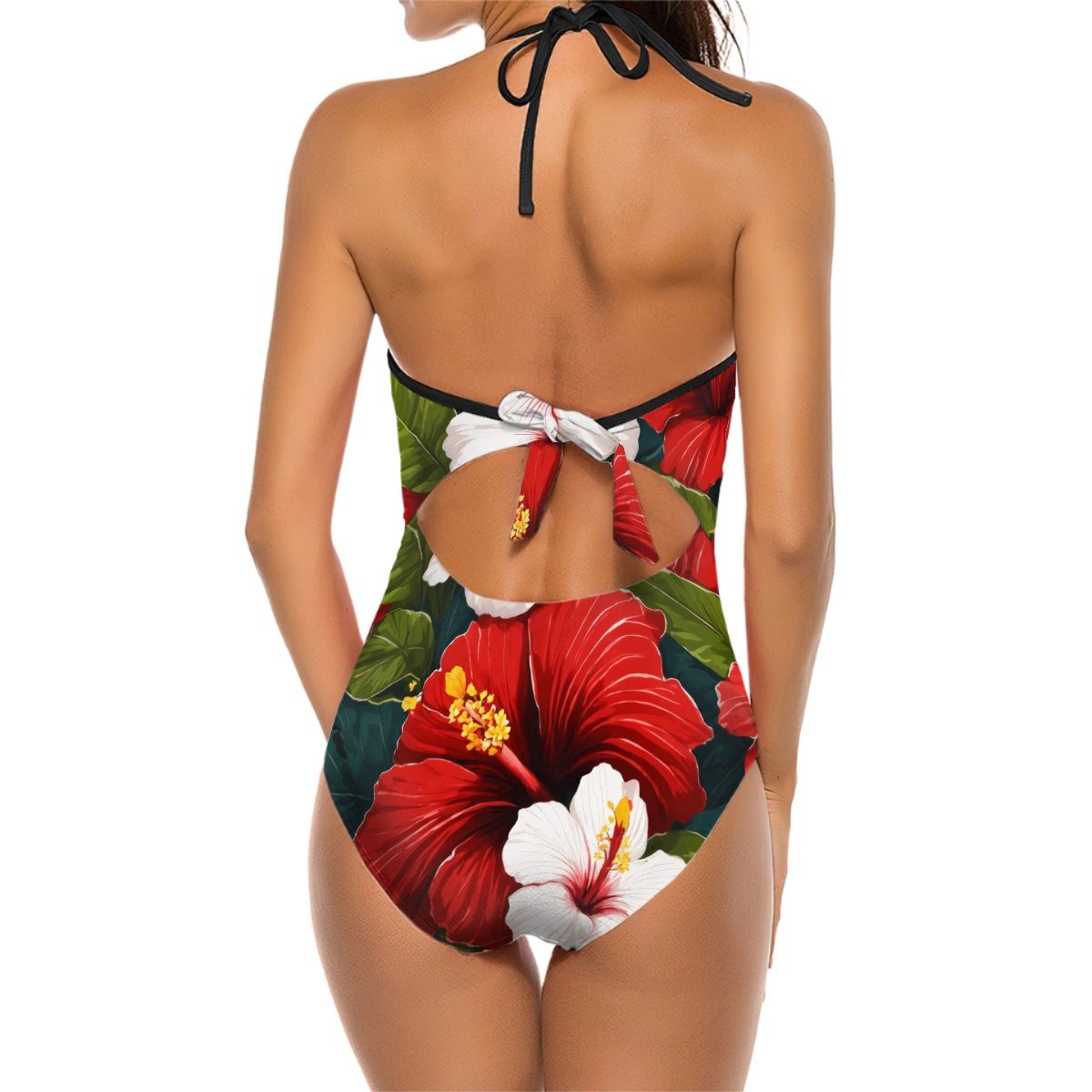 Maillot de bain une pièce licou pour femmes
