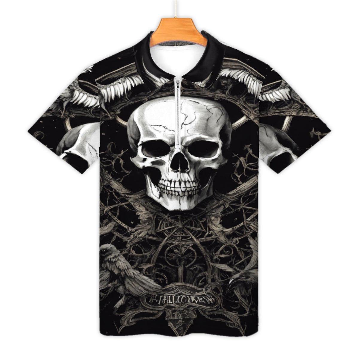 Polos zippés pour hommes Slim Fit