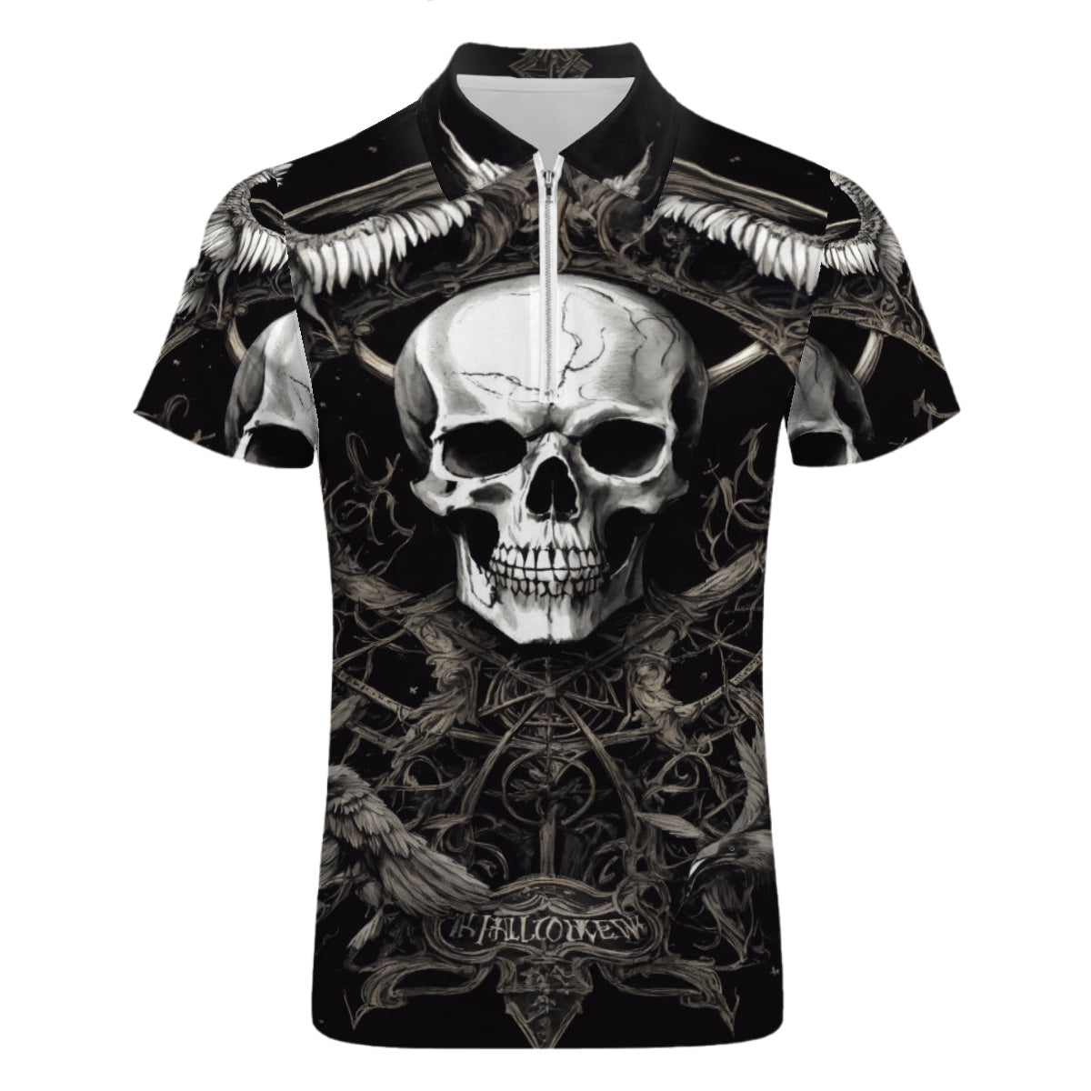 Polos zippés pour hommes Slim Fit