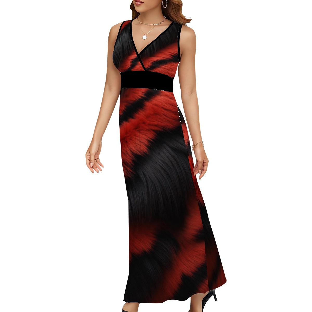 Robe longue sans manches