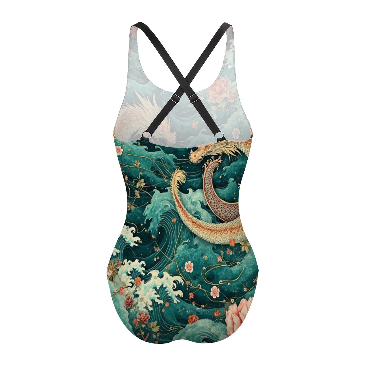 Maillot de bain une pièce à dos croisé pour femmes