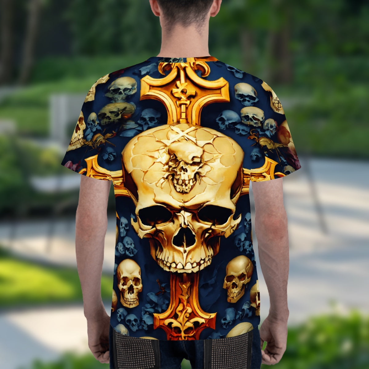 T-shirt à col ras du cou pour homme