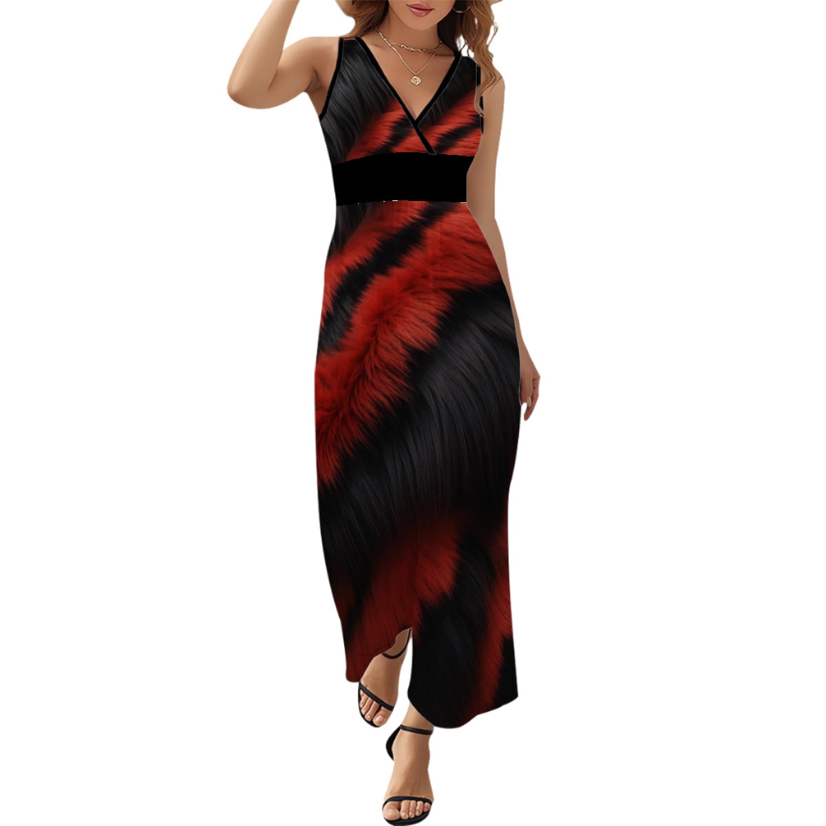 Robe longue sans manches
