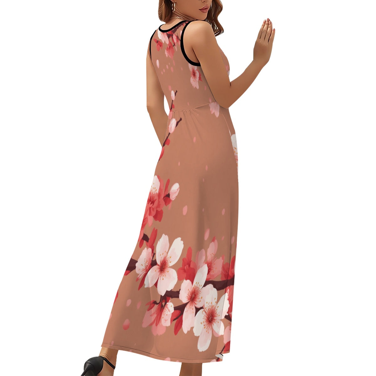 Robe longue sans manches