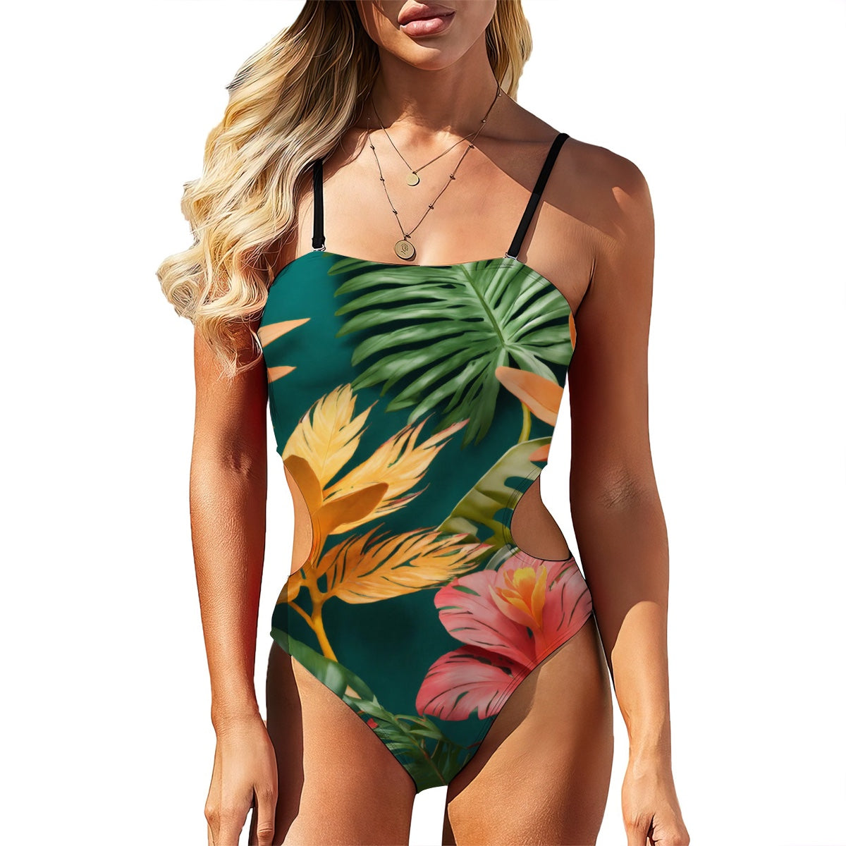 Maillot de bain une pièce découpé pour femmes