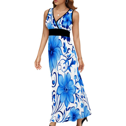 Robe longue sans manches