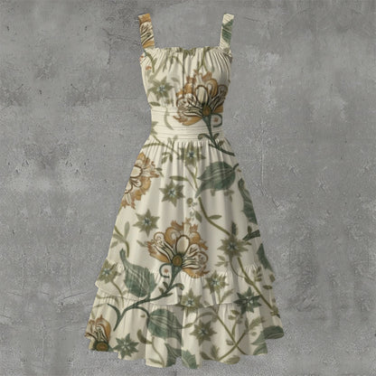 Robe Trapèze à volants
