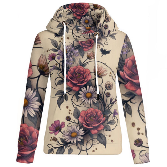 Sweat à capuche patchwork