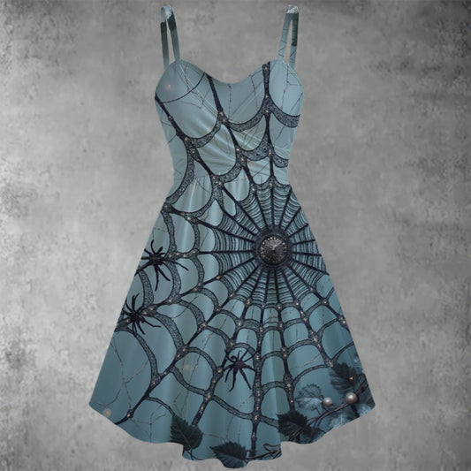 Robe Trapèze à bretelles spaghetti pour femmes