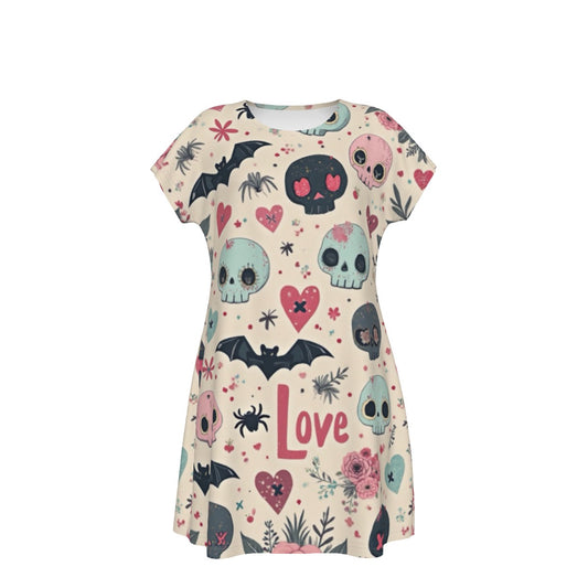 Robe à manches courtes