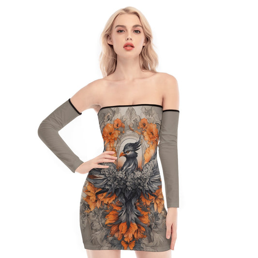 Robe Mini à épaules dénudées et lacets
