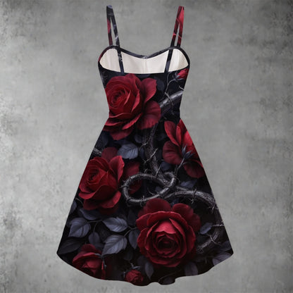 Robe Trapèze à bretelles spaghetti pour femmes