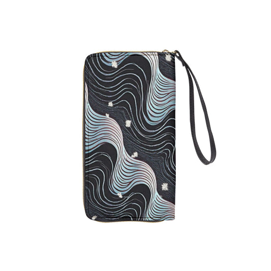 Long Wallet With Black Hand Strap