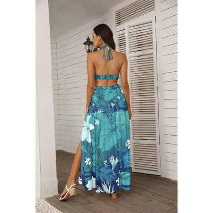 Robe Maxi Portefeuille à Col en V