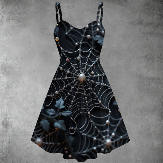 Robe Trapèze à bretelles spaghetti pour femmes