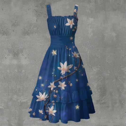 Robe Trapèze à volants