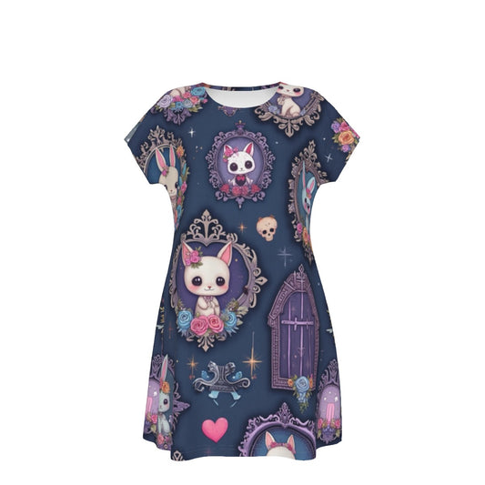 Robe à manches courtes