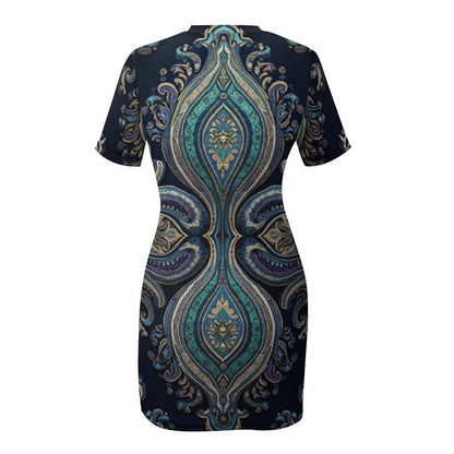 Robe Mini Moulante à manches courte