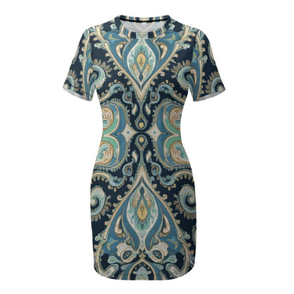 Robe Mini Moulante à manches courte