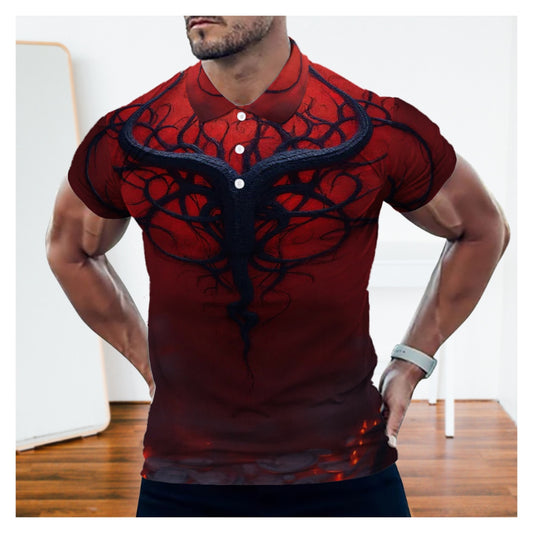 Polos à boutons pour hommes Slim Fit