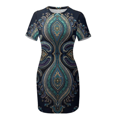 Robe Mini Moulante à manches courte