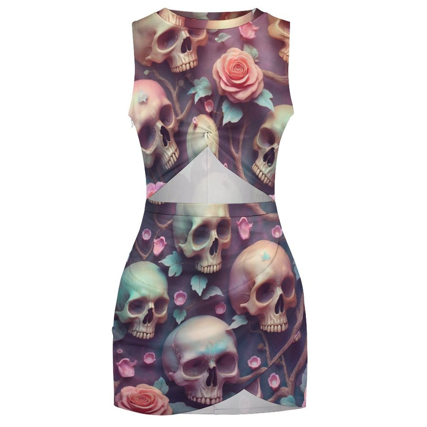 Slim wrap hip skirt Navel-Baring Cross-Fit Hip Skirt