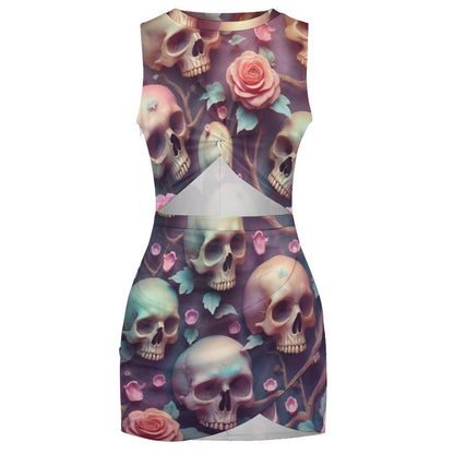 Slim wrap hip skirt Navel-Baring Cross-Fit Hip Skirt